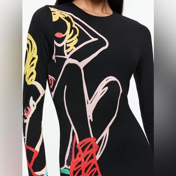 Alice + Olivia X TOM WESSELMANN DELORA OPEN BACK MAXI DRESS, Size 0, $595 - Picture 2 of 12